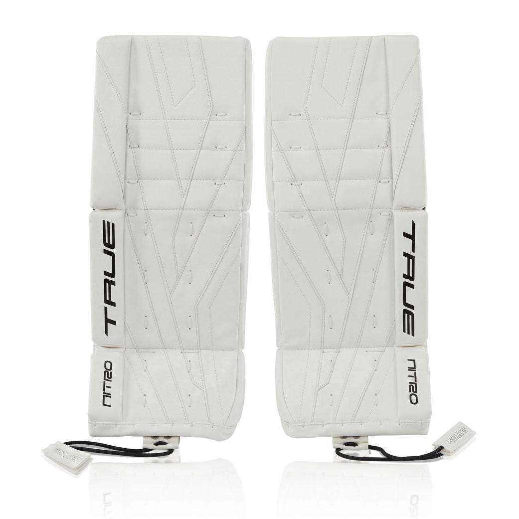 True Junior Catalyst Nitro Hockey Goalie Pad White