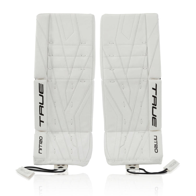 True Junior Catalyst Nitro Hockey Goalie Pad White