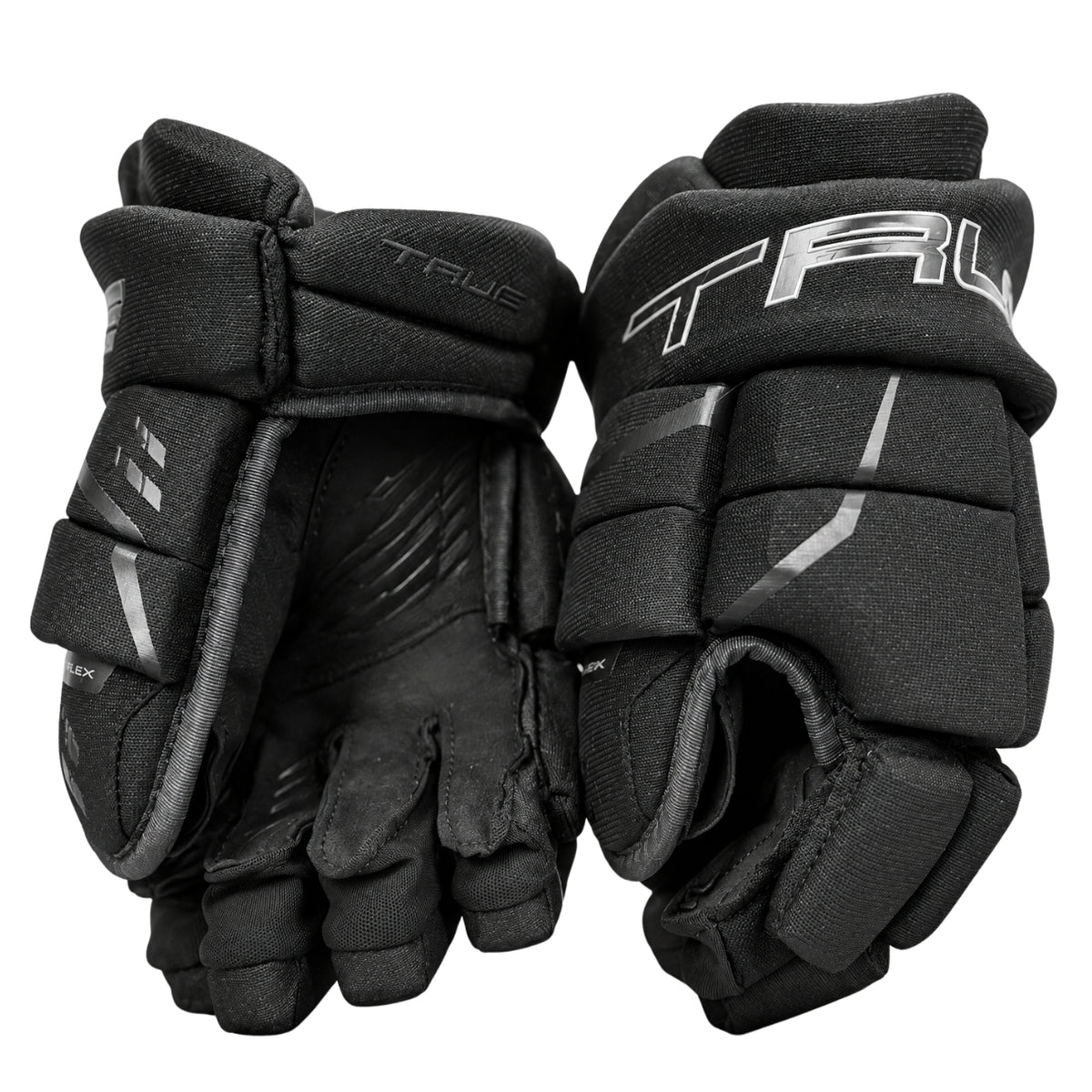 True Junior Catalyst Pro Hockey Player Gloves blackout