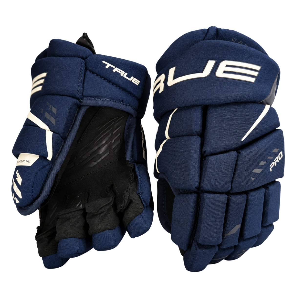 True Junior Catalyst Pro Hockey Player Gloves navy