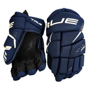 True Junior Catalyst Pro Hockey Player Gloves navy