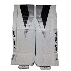 True Senior Catalyst Nitro Pro Hockey Goalie Pad White/Black/Silver