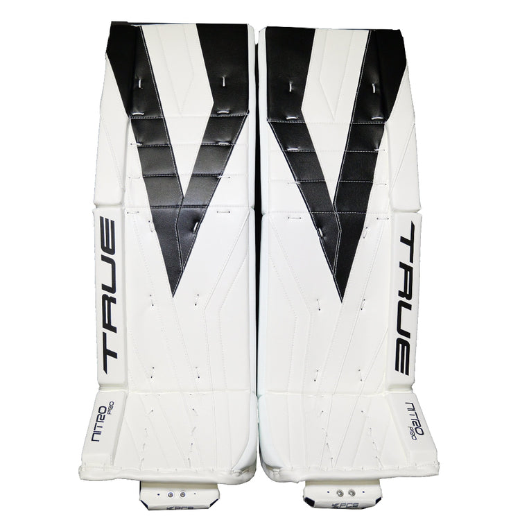 True Senior Catalyst Nitro Pro Hockey Goalie Pad White/Black