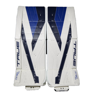 True Senior Catalyst Nitro Pro Hockey Goalie Pad White/Navy/Royal