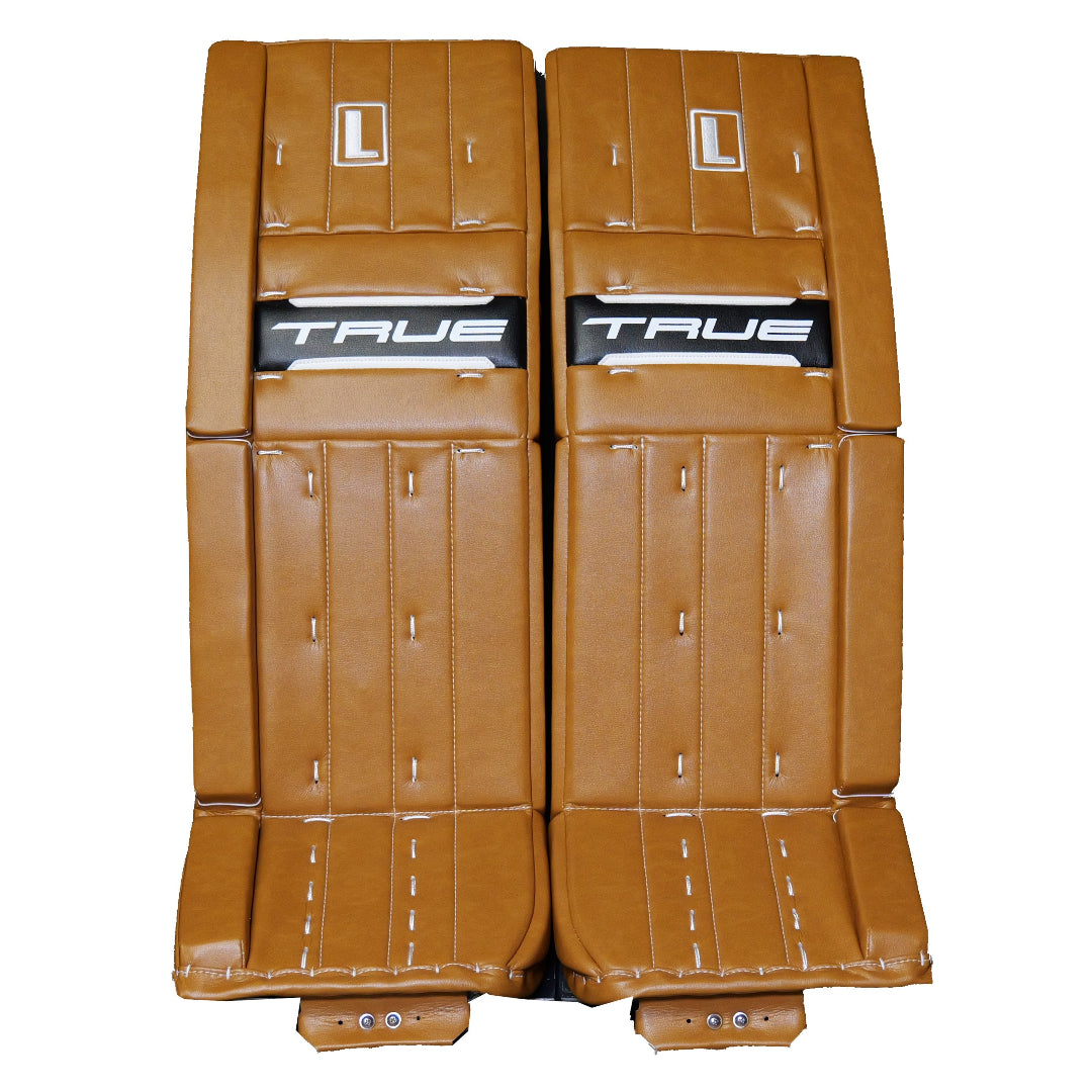 True Senior Catalyst Nitro Pro L87 Hockey Goalie Pad Camel/Black/White
