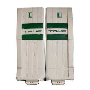 True Senior Catalyst Nitro Pro L87 Hockey Goalie Pad White/Green