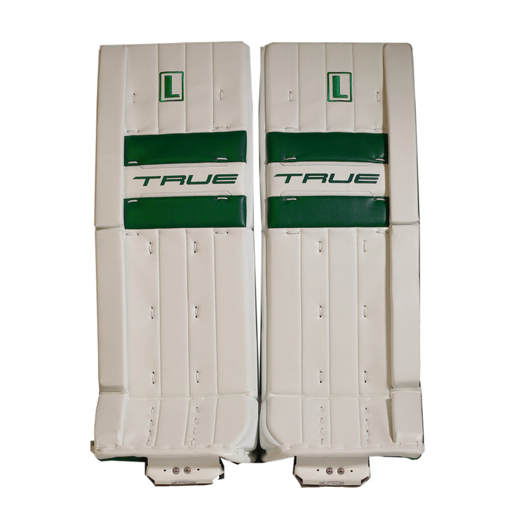 True Senior Catalyst Nitro Pro L87 Hockey Goalie Pad White/Green