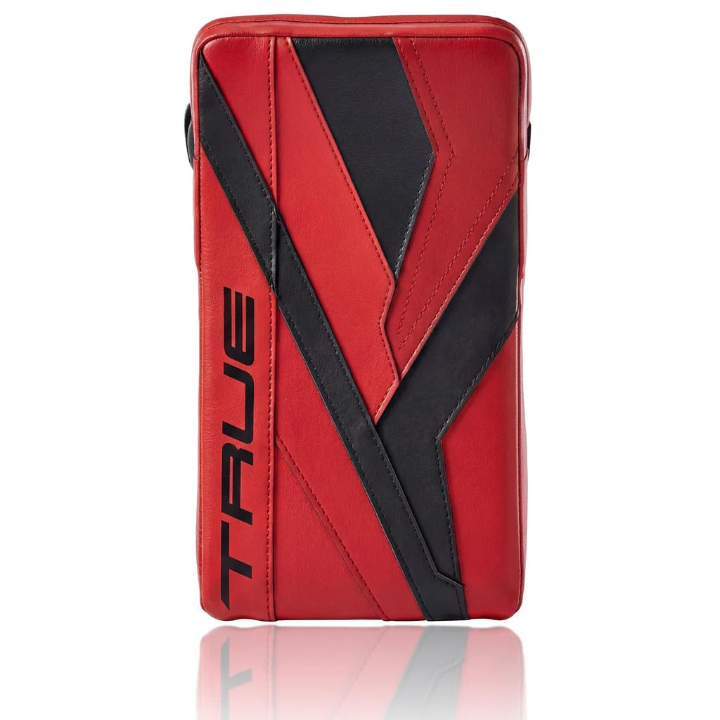 True Senior Catalyst 5X6 Hockey Goalie Blocker black/red