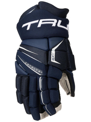 True Senior Catalyst 9X5 Hockey Player Gloves navy blue
