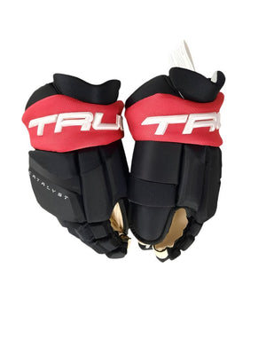 True Senior Catalyst Anatomical Fit Custom Hockey Player Gloves White/Red