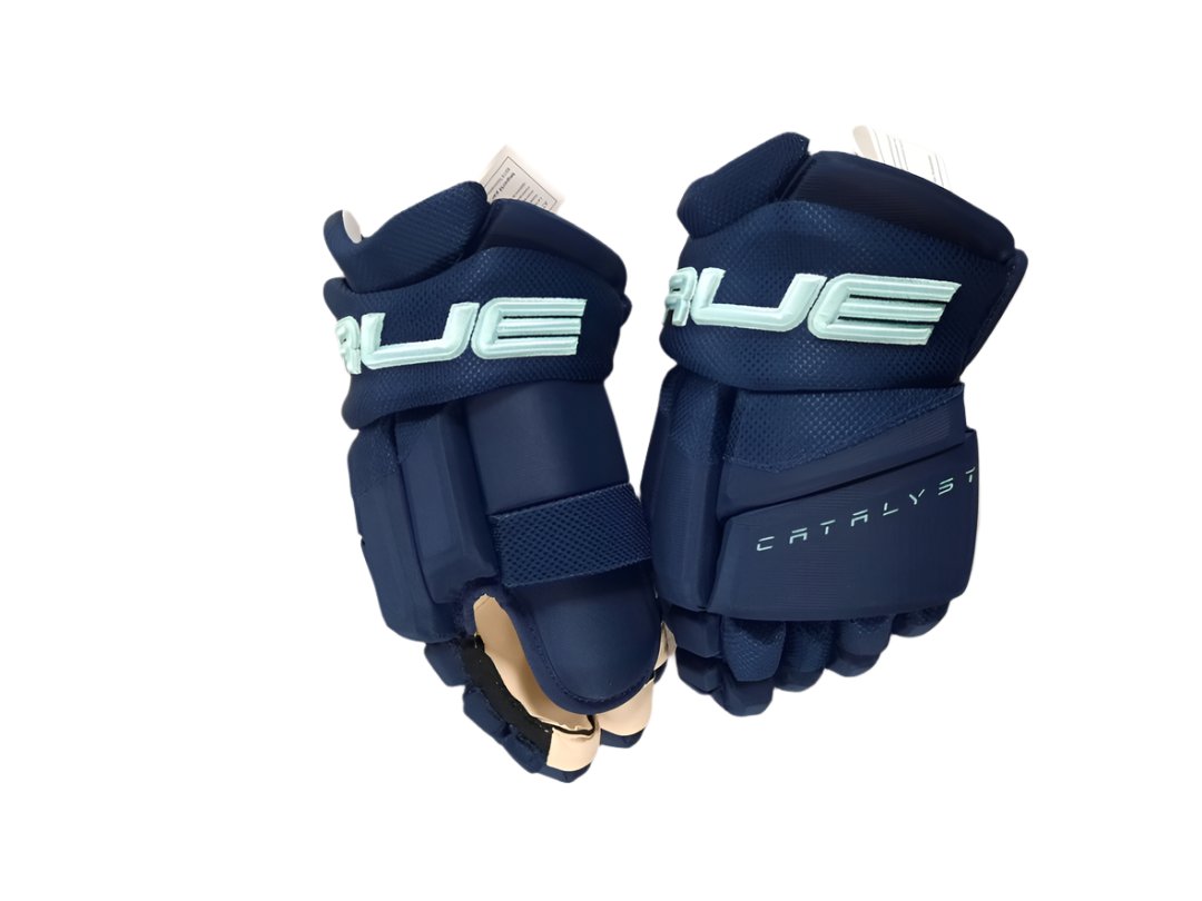 True Senior Catalyst Anatomical Fit Custom Hockey Player Gloves Navy/Blue