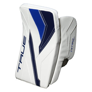 True Senior Catalyst Nitro Pro Hockey Goalie Blocker White/Navy/Royal