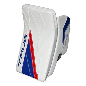 True Senior Catalyst Nitro Pro Hockey Goalie Blocker White/Royal/Red