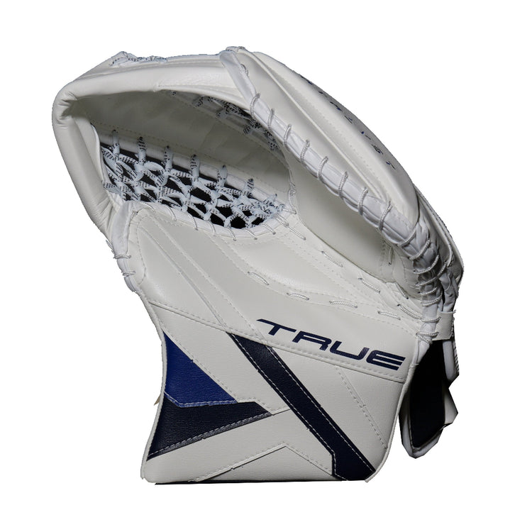 True Senior Catalyst Nitro Pro Hockey Goalie Trapper White/Navy/Royal