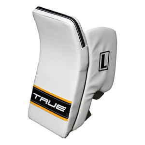True Senior Catalyst Nitro Pro L87 Hockey Goalie Blocker White/Black/Sport gold