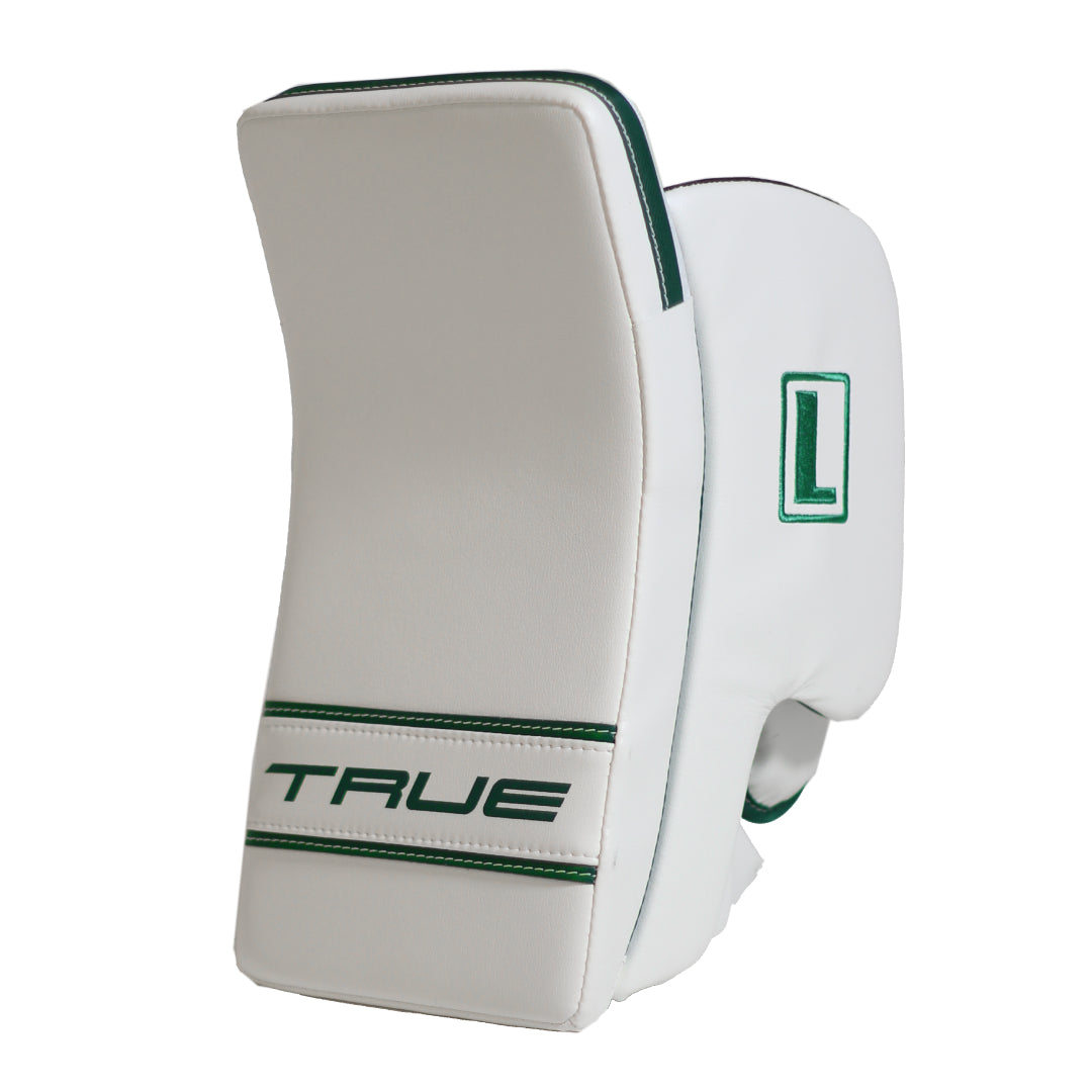 True Senior Catalyst Nitro Pro L87 Hockey Goalie Blocker White/Green