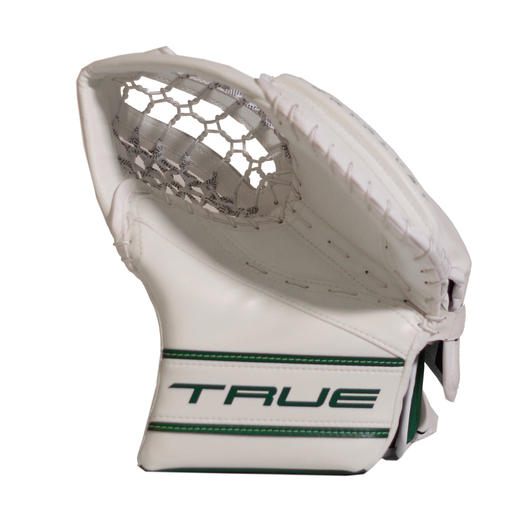 True Senior Catalyst Nitro Pro L87 Hockey Goalie Trapper White/Green
