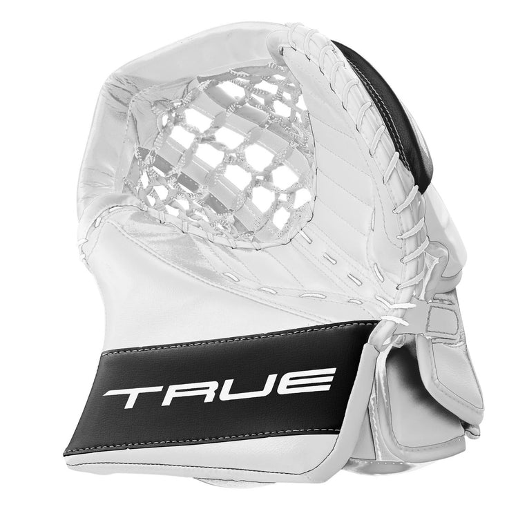 True Senior HZRDUS L95 Hockey Goalie Trapper white black
