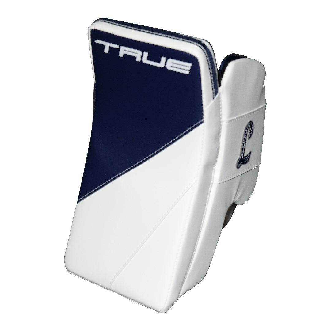 True Senior HZRDUS PX4-L95 Hockey Goalie Blocker White/Navy