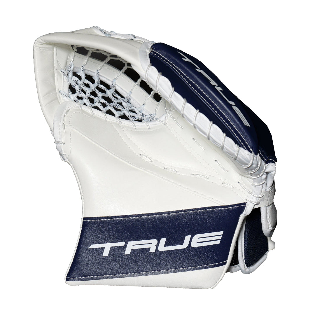 True Senior HZRDUS PX4-L95 Hockey Goalie Trapper White Navy