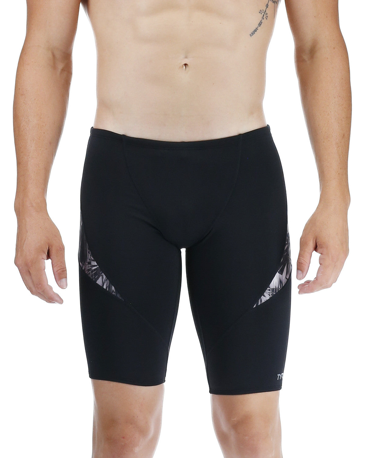 TYR Men's Fragment Curve Splice Swim Jammer Titanium