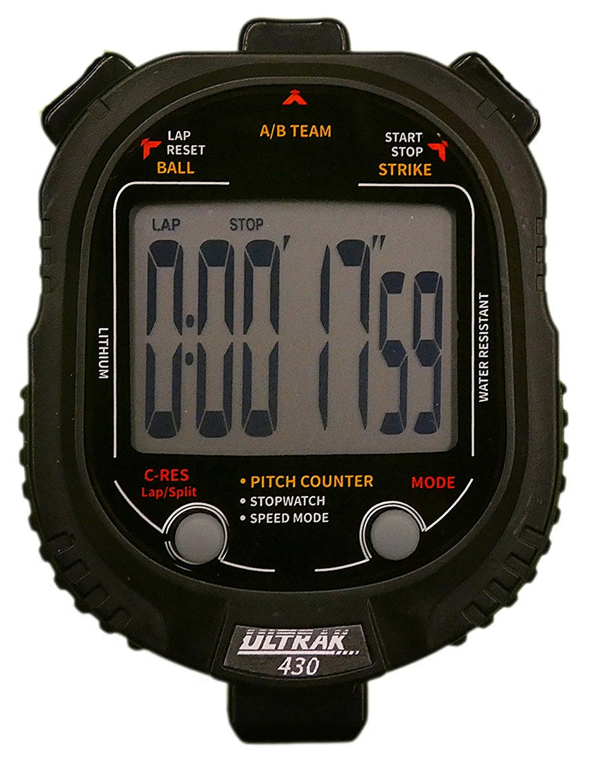 Ultrak 430 Pitch Counter with Pitch Speed Tracker & 2 Memory Stopwatch