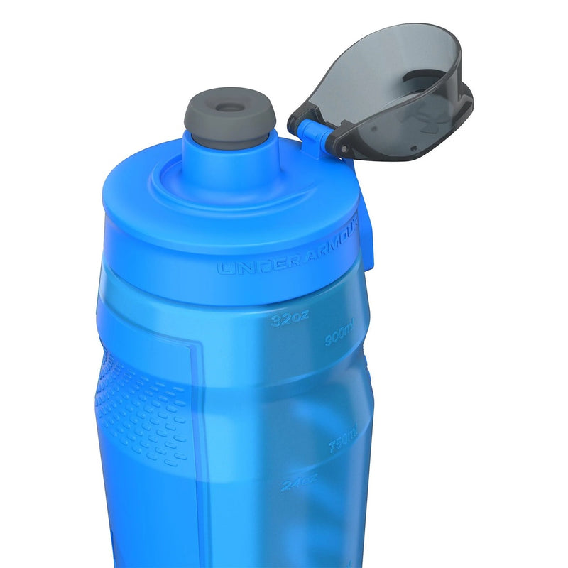 Under Amour Playmaker Squeeze Water Bottle 32 oz electric blue