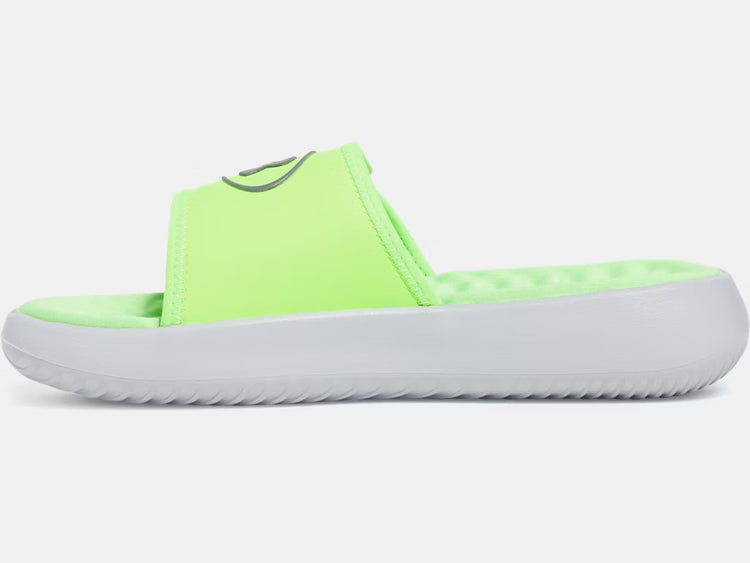 Under Armour Boy's Ignite Pro 8 Slide Sandals mod grey hyper green