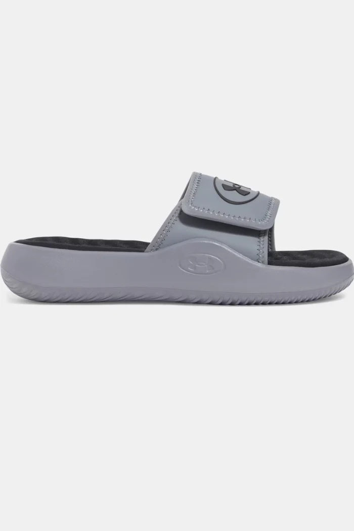 Under Armour Boy's Ignite Pro 8 Slide Sandals titan grey black