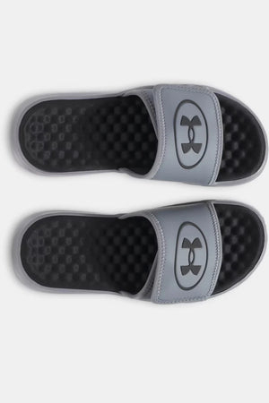 Under Armour Boy's Ignite Pro 8 Slide Sandals titan grey black