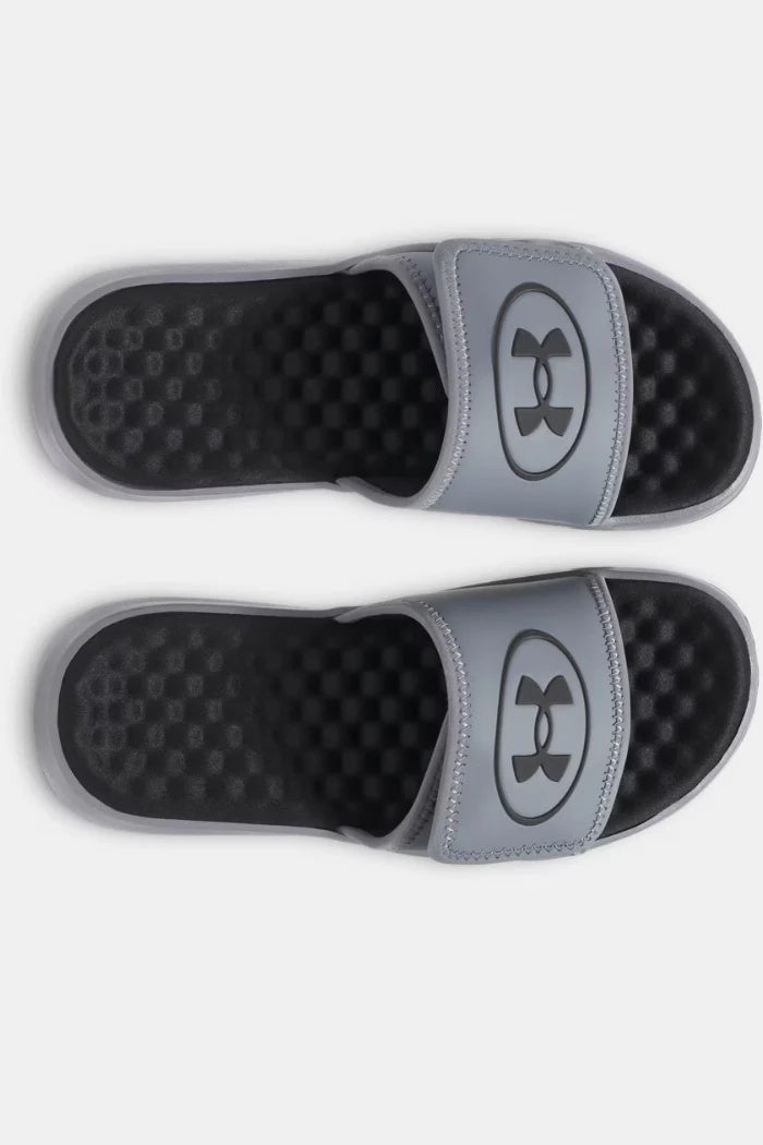 Under Armour Boy's Ignite Pro 8 Slide Sandals titan grey black