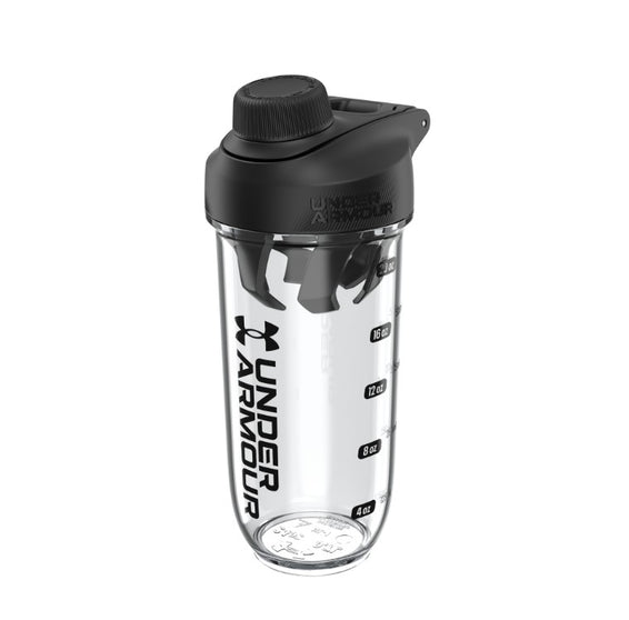 Under Armour Clarity Shaker Bottle 24 oz clear black