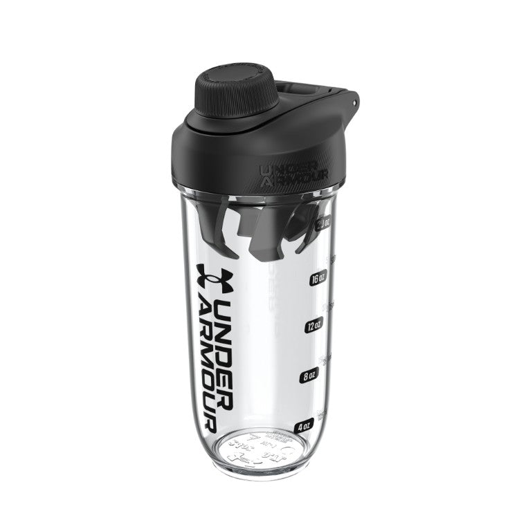 Under Armour Clarity Shaker Bottle 24 oz clear black