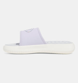 Under Armour Girl's Ignite Pro 8 Slides Sandal salt purple white quartz