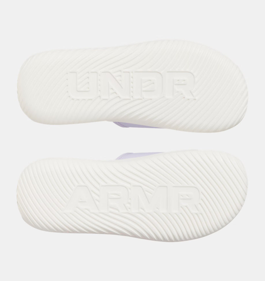 Under Armour Girl's Ignite Pro 8 Slides Sandal salt purple white quartz