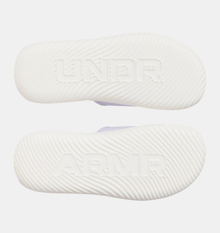 Under Armour Girl's Ignite Pro 8 Slides Sandal salt purple white quartz