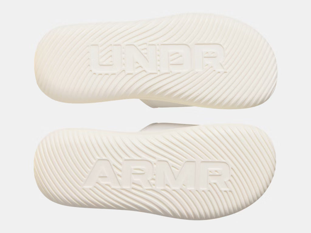 Under Armour Girl's Ignite Pro 8 Slide Sandals white quartz pink