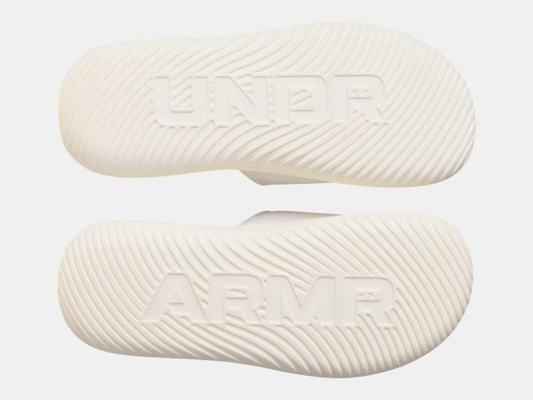 Under Armour Girl's Ignite Pro 8 Slide Sandals white quartz pink