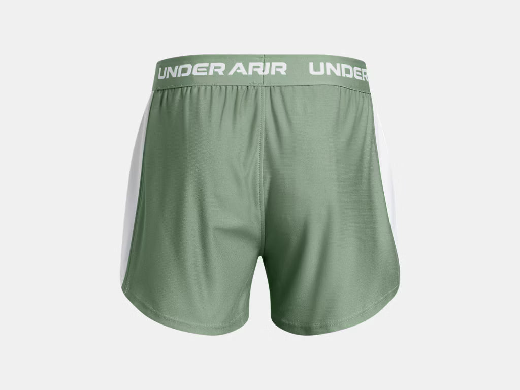 Under Armour Girls Tech Play Up Shorts Silica Green