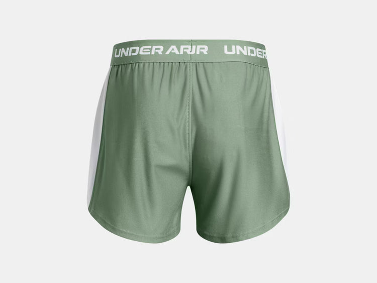 Under Armour Girls Tech Play Up Shorts Silica Green