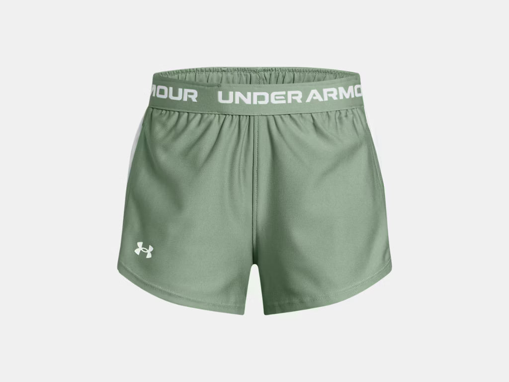 Under Armour Girls Tech Play Up Shorts Silica Green