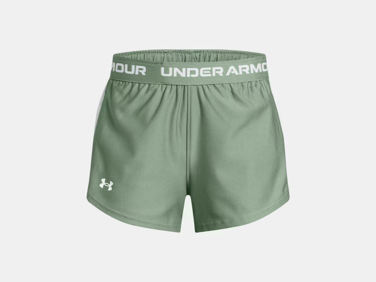 Under Armour Girls Tech Play Up Shorts Silica Green