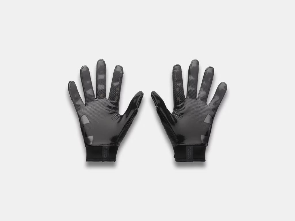Under Armour Junior Blur Football Receiver Gloves black/ metal