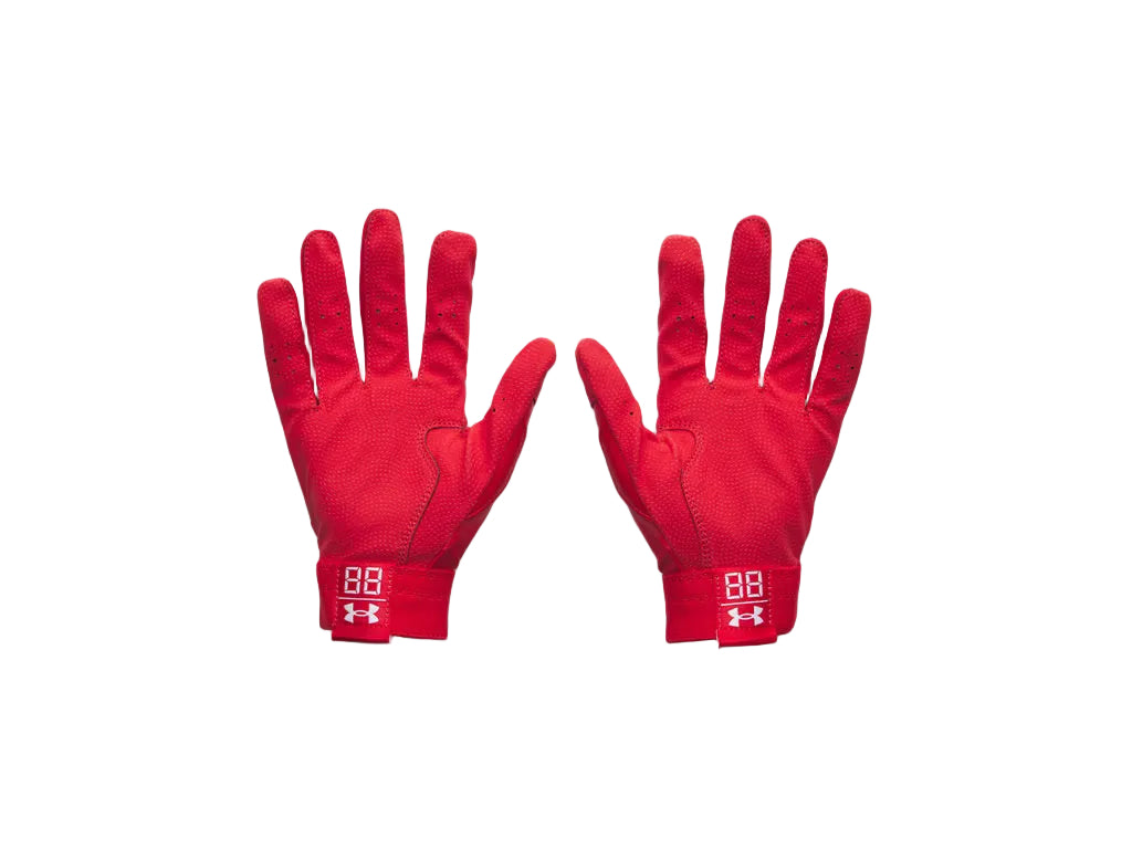 Under Armour Junior Clean Up Batting Gloves red