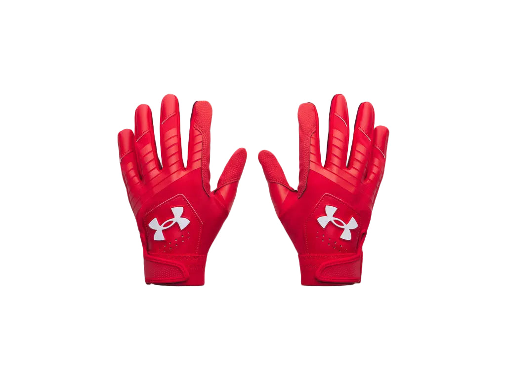 Under Armour Junior Clean Up Batting Gloves red