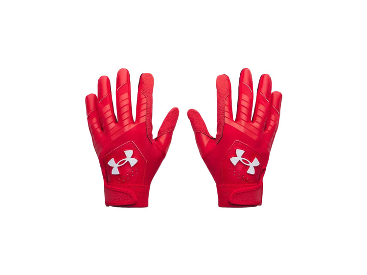 Under Armour Junior Clean Up Batting Gloves red