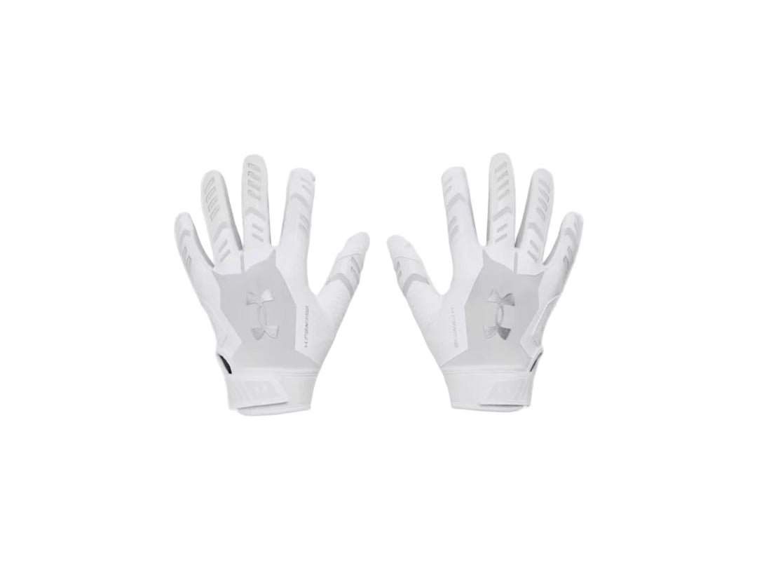 Under Armour Junior F9 Nitro Receiver Gloves White