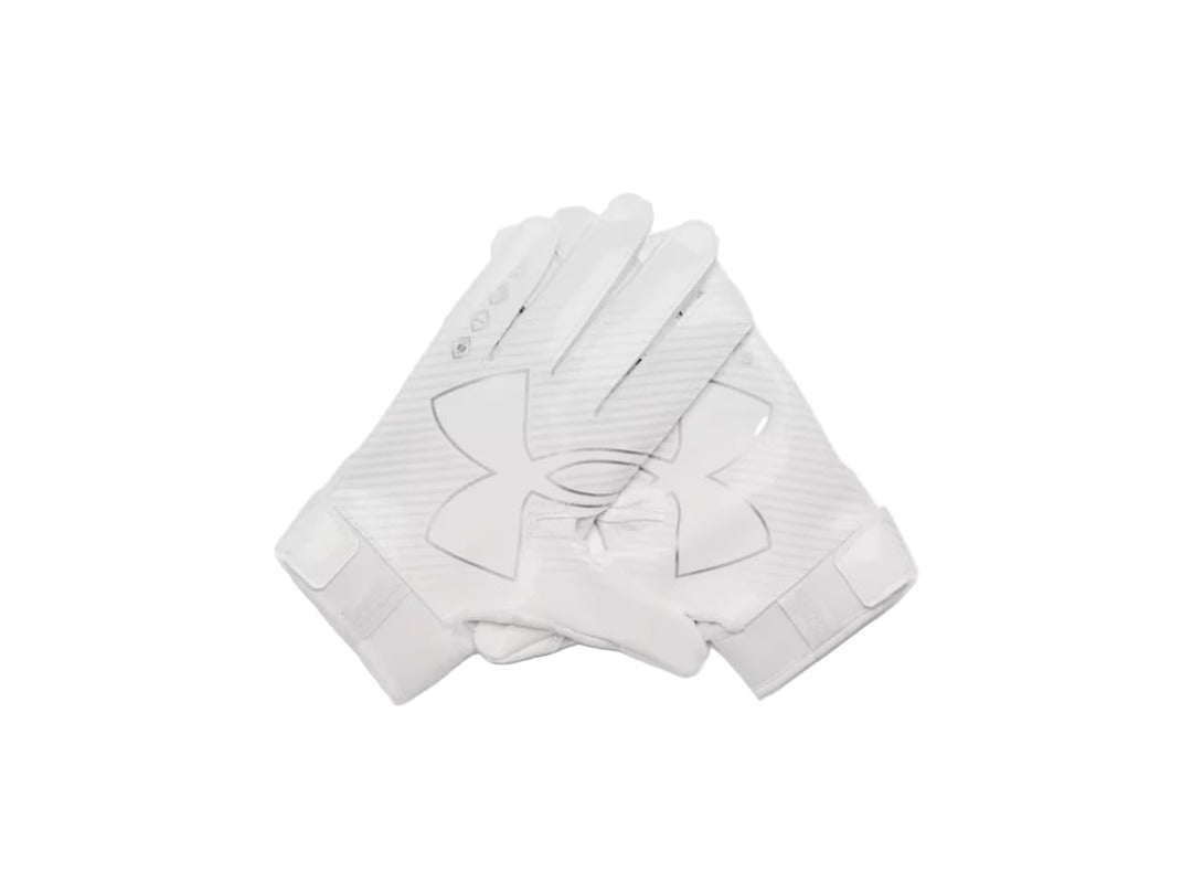 Under Armour Junior F9 Nitro Receiver Gloves White