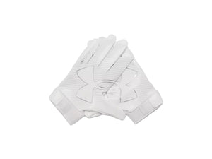 Under Armour Junior F9 Nitro Receiver Gloves White