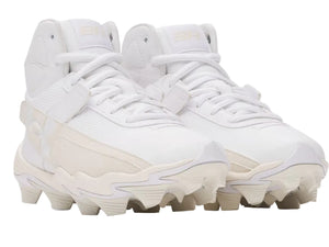 Under Armour Junior Harper 10 RM Rubber Baseball Cleats white